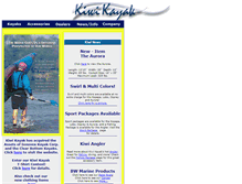 Tablet Screenshot of kiwikayak.com